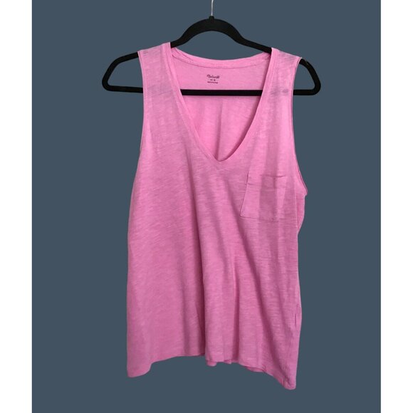 MADEWELL- WOMENS V-NECK LIGHT WEIGHT TANK TOP SIZE MEDIUM - Picture 1 of 7